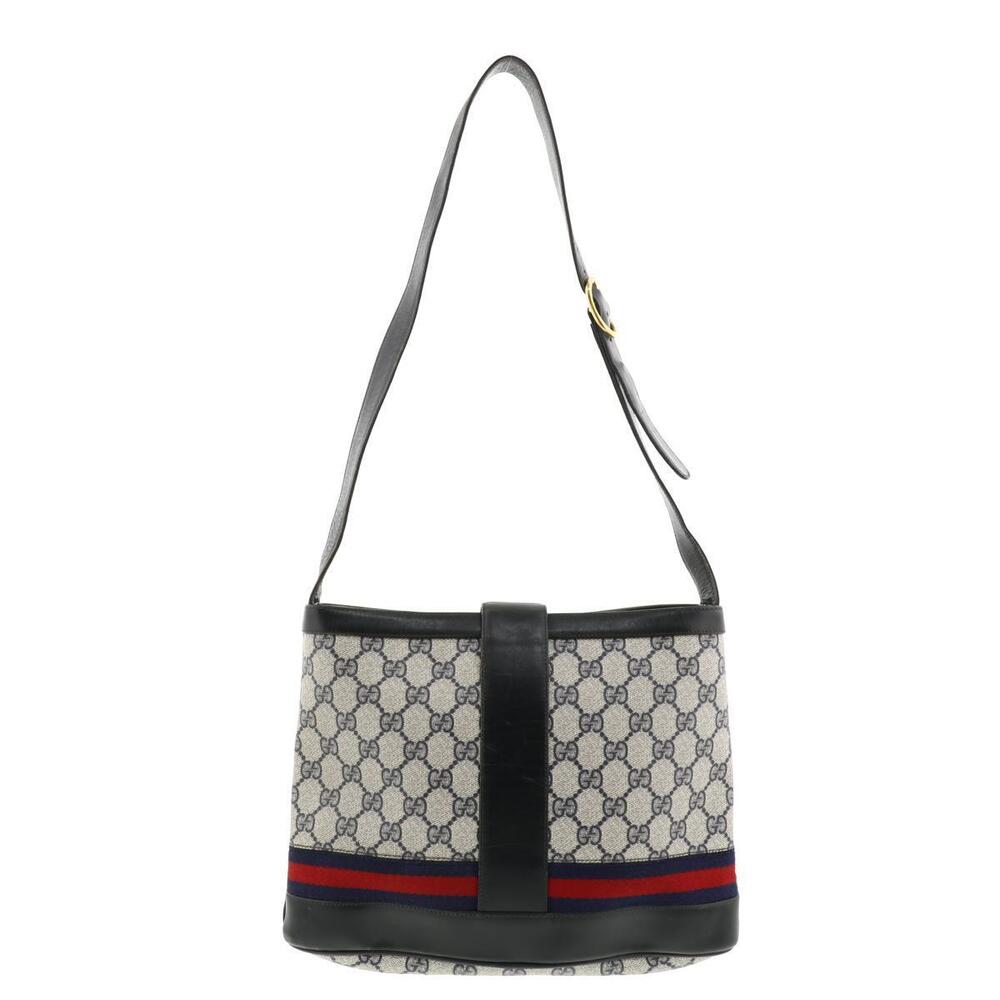 Gucci bucket bag blue GG monogram leather prominent Blondie Blue - Picture 4 of 6